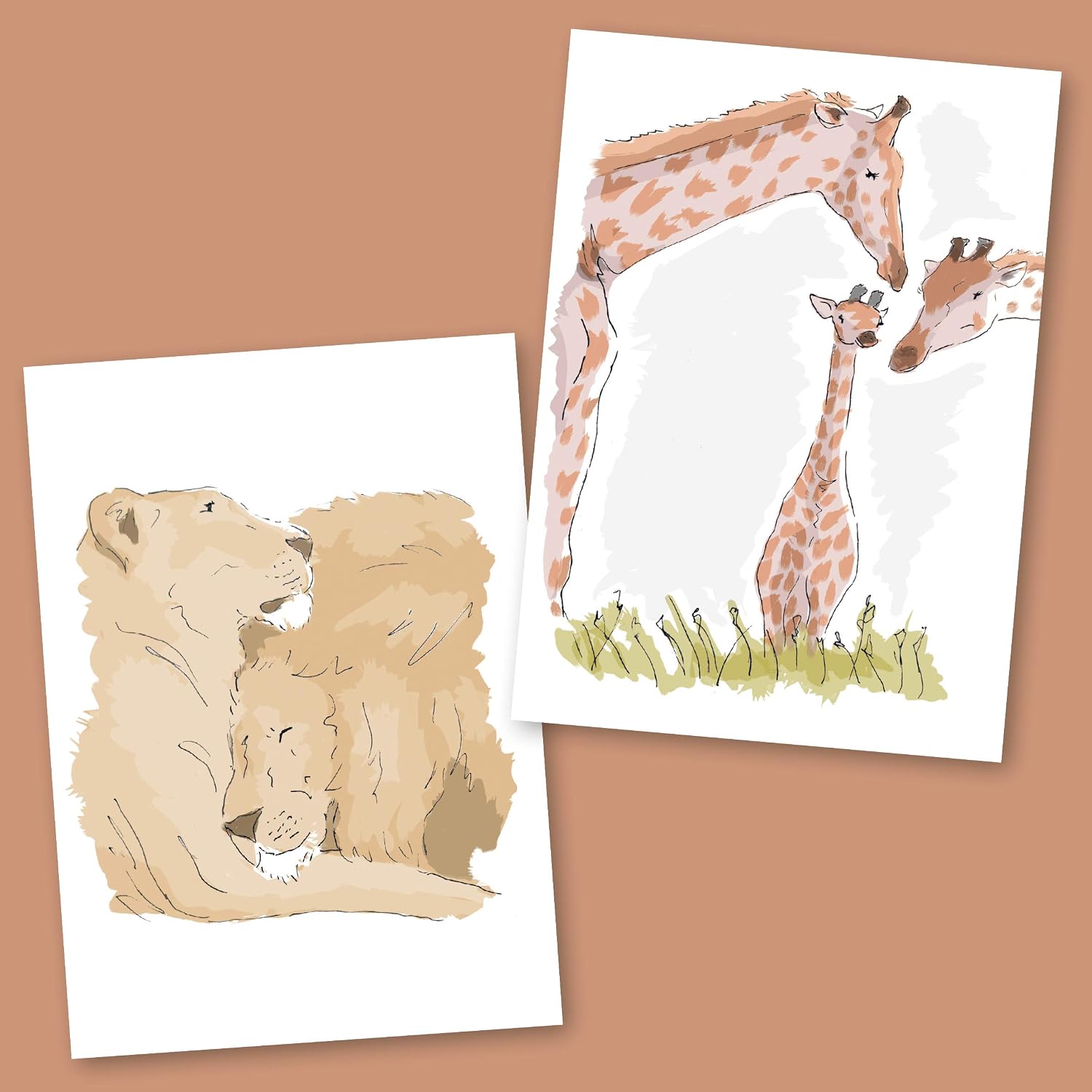 Greetings Cards for All Occasions. Pack of 48 Includes 6 Animal Designs. Ecofriendly Cards, Envelopes and Box. Blank Inside. (48 Pack) - Image 5