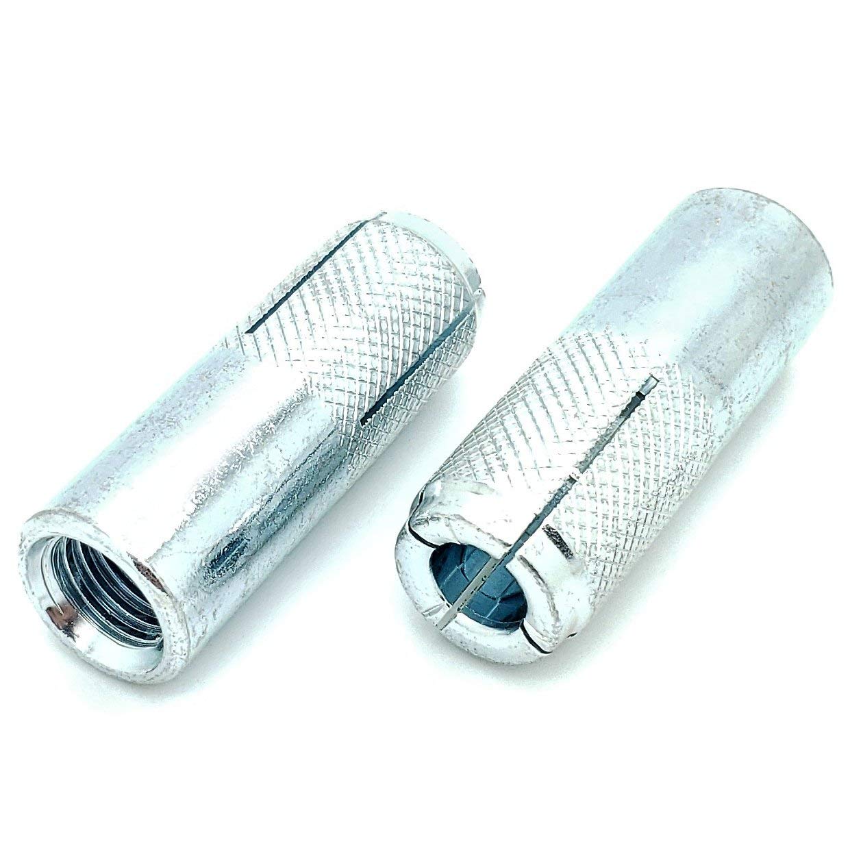 Two (2) 5/8" Inch Premium Zinc Plated Carbon Steel Knurled Drop in