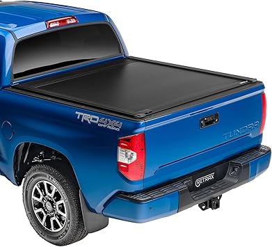 Amazon Com Retraxone Xr Retractable Truck Bed Tonneau Cover T 60841 Fits 2007 2021 Tundra Crewmax With Deck Rail System 5 7 Bed 66 7 Automotive