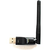 Panda Wireless® Mid Range 150Mbps Wireless N USB Adapter w/ 2dBi Antenna - Win XP/Vista/7/8/10/11, Mint, Ubuntu, MX Linux, Ma