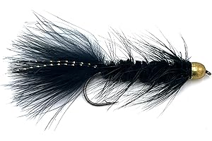 Feeder Creek Woolly Bugger Fly Fishing Flies 12pc Fly Fishing Assortment | Handmade Wet Flies for Fly Fishing in Various Patterns/Colors | Streamer Flies