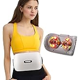 Upgraded Double Disc Abdominal Massager, Electric Stomach Massager for Digestion, Positive and Negative Massage, Alleviates Discomfort Caused by Problems Like Gas, Constipation, or Period Cramps