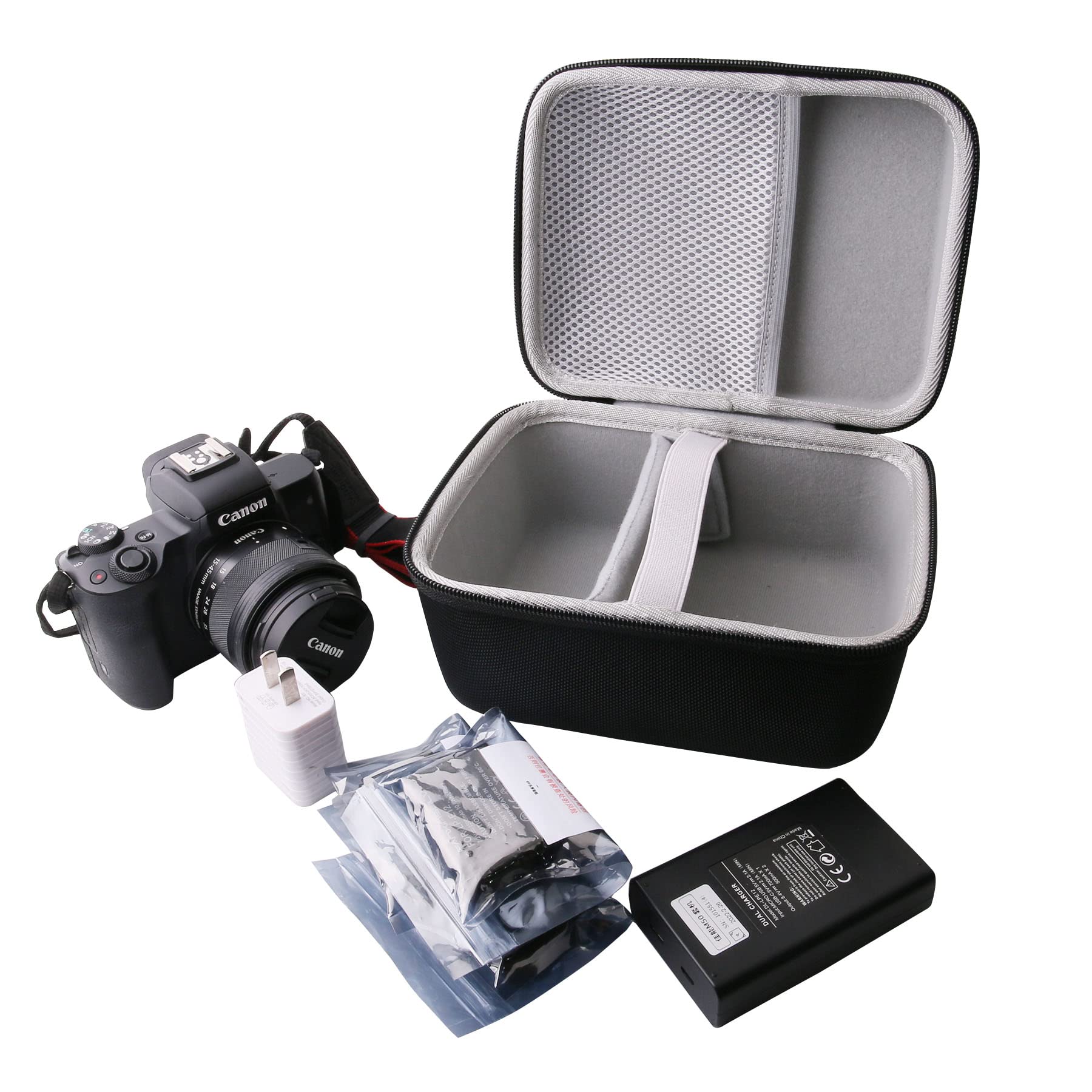 Photo 1 of WERJIA Hard Carrying Case Compatible with Canon EOS R100/EOS R50 Mirrorless Vlogging Camera