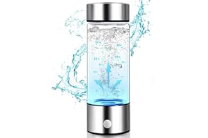 WUGOSU Hydrogen Water Bottle, Portable Hydrogen Water Ionizer Machine, Hydrogen Water Generator, Hydrogen Rich Water Glass Health Cup for Home Travel
