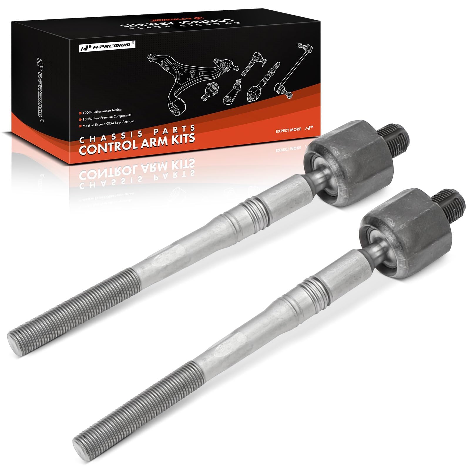 a-premium 2 x front inner tie rod ends, compatible with bmw f15 series x5 2014-2018, f16 series x6 2