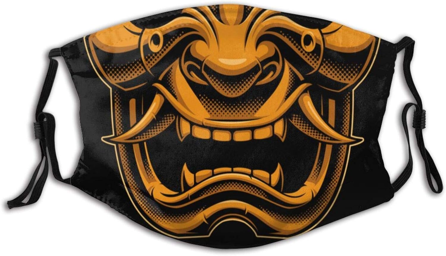 YRUI Japanese Samurai Oni Face Mask Adults Bandana Face Neck Gaiter