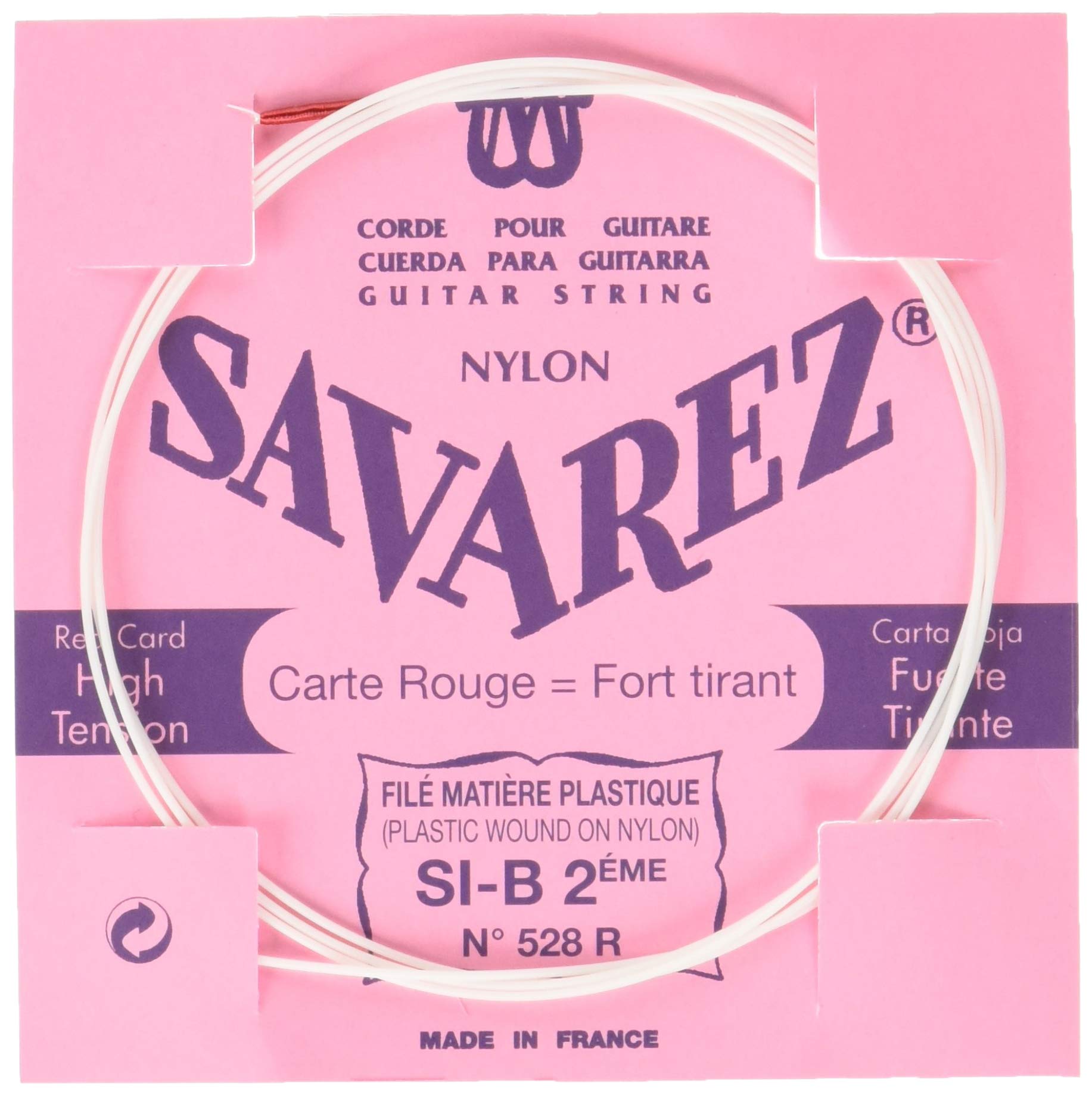 Savarez Nylon - 528R - Classical Guitar - B2 Single String - High Tension