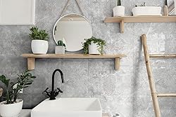 10-Pack Peel and Stick Grey Marble Tiles
