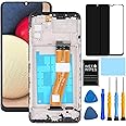 ZTOOYO For Samsung A02s Screen Replacement kit for Samsung Galaxy A02s LCD Display A025a A025u s124dl Touch Screen Digitizer Assembly with Tools 6.5 inch (Black with Frame)