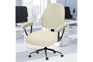 DIVA EN CAMINO DEC Split Office Chair Seat Covers - Universal Stretch Computer Chair Slipcover - Washable Rotating Backrest Coverings & Cushion Protectors & Armrest Covers for Dogs, Cats, Pets