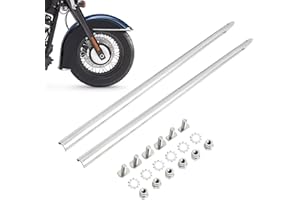 Americruise Harley Front Fender Spear Trim Kit, Stainless Steel, Silver, for Touring Electra Glide Road King Ultra Classic St
