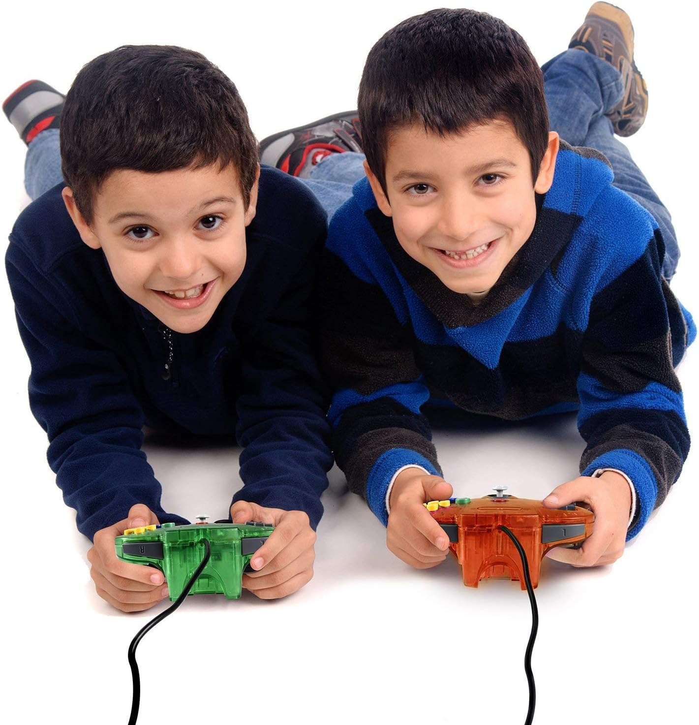 miadore 2 Packs Classic 64 Wired Controller Joystick for N64 Video Game System N64 Console (Jungle Green and Orange): Computers & Accessories