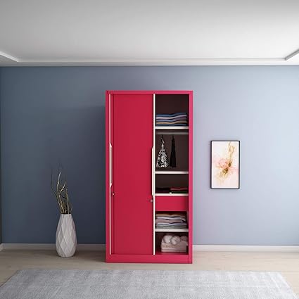 Godrej Interio Slide N Store Compact Plus 2 Door Wardrobe Matte