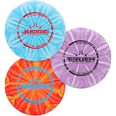 Dynamic Discs Prime Burst Disc Golf Starter Set, 3-Pack, Judge, Truth | Also Includes Escape, Grippy Base Plastic, Beginner Set for Men &amp; Women, Colors May Vary