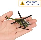 Nunki Toy Die-cast Military Vehicles 6 Pack Metal Army Tank Jeep Helicopter Kids view 7