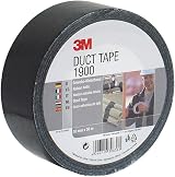 3M 1900S50 Value Duct Tape Black 50 mm for Industrial Use