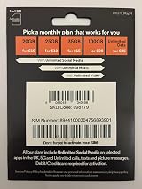 Vodafone VOXI SIM Card Endless Social Data Calls Texts EU Roaming view 2