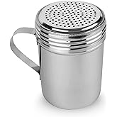 EHOMEA2Z Stainless Steel Dredge Shaker Ideal For Salt, Spice, Sugar, Flour (1, 10 oz)