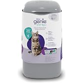 Litter Genie Easy Roll Pail with Easy Roll Refill, 24 bags | Odour-locking compact pail holds up to 8 days of cat litter and includes tear-off bags lasting up to 6 months for 1 cat.