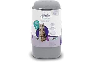 Litter Genie Easy Roll Cat Litter Disposal Pail | Odour Control, Refill Bags & Scoop