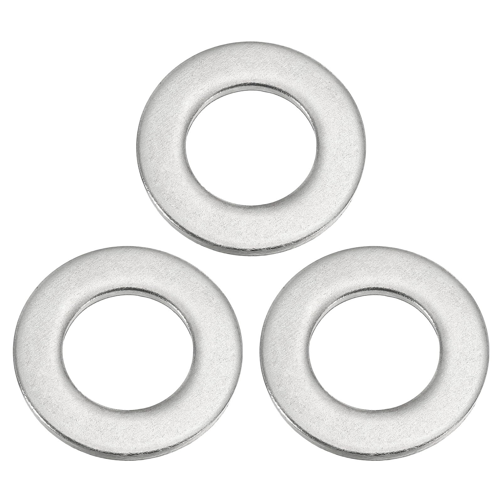 PATIKIL Flat Washers, 3 Pack 316 Stainless Steel 1 1/9" ID x 2" OD x 0.12" Thickness Washer Flat Plain Washer for Screws Bolts Assortment