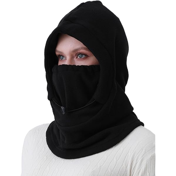 小物 AMOMENTO HAIRY BALACLAVA SCARF - BLACK Amomento Hairy Balaclava Scarf Black