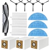 MANYHYAM A30 Pro Replacement Parts for ILIFE A30 Pro Robot Vacuum Cleaner | for ILIFE A30 Accessories Kit 14 Pack 1 Main Brush 3 Dust Bag 3 HEPA Filter 3 Mop Pad 4 Side Brush