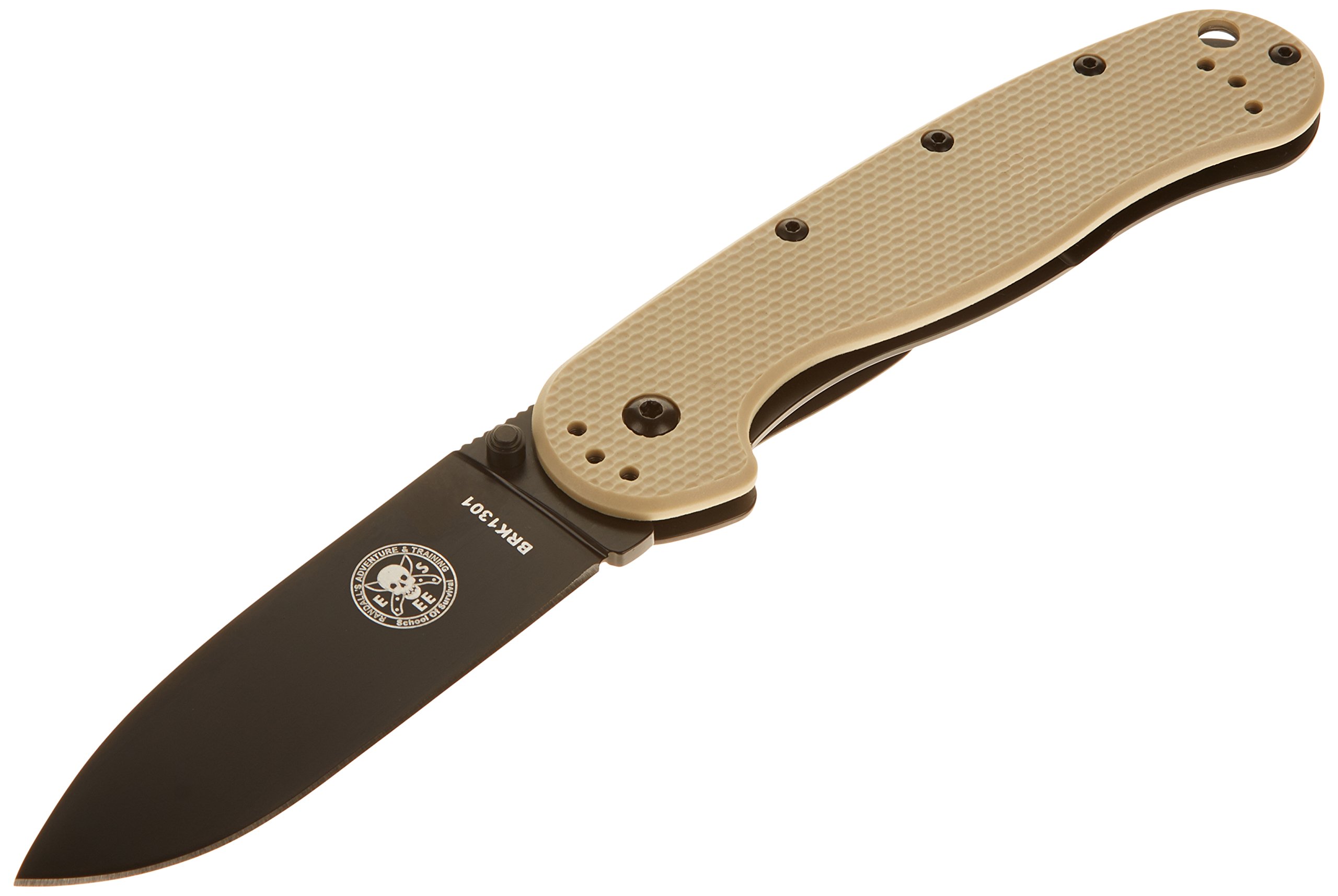 Photo 1 of BRK Designed by ESEE Blue Ridge Knives Avispa Desert Tan Black Knife, Desert Tan/Black