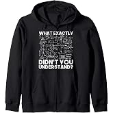 Funny Science Gift Idea Physicist Math Physics Zip Hoodie