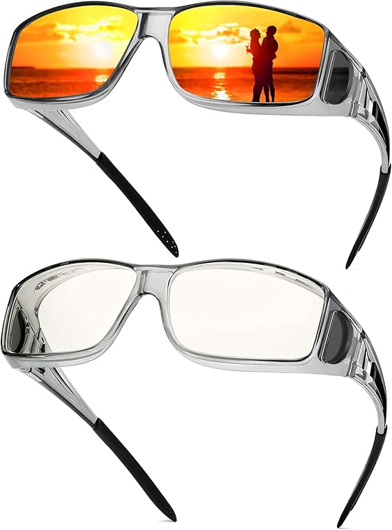 Polarized Sunglasses & Blue Light Blocking Glasses Wrap