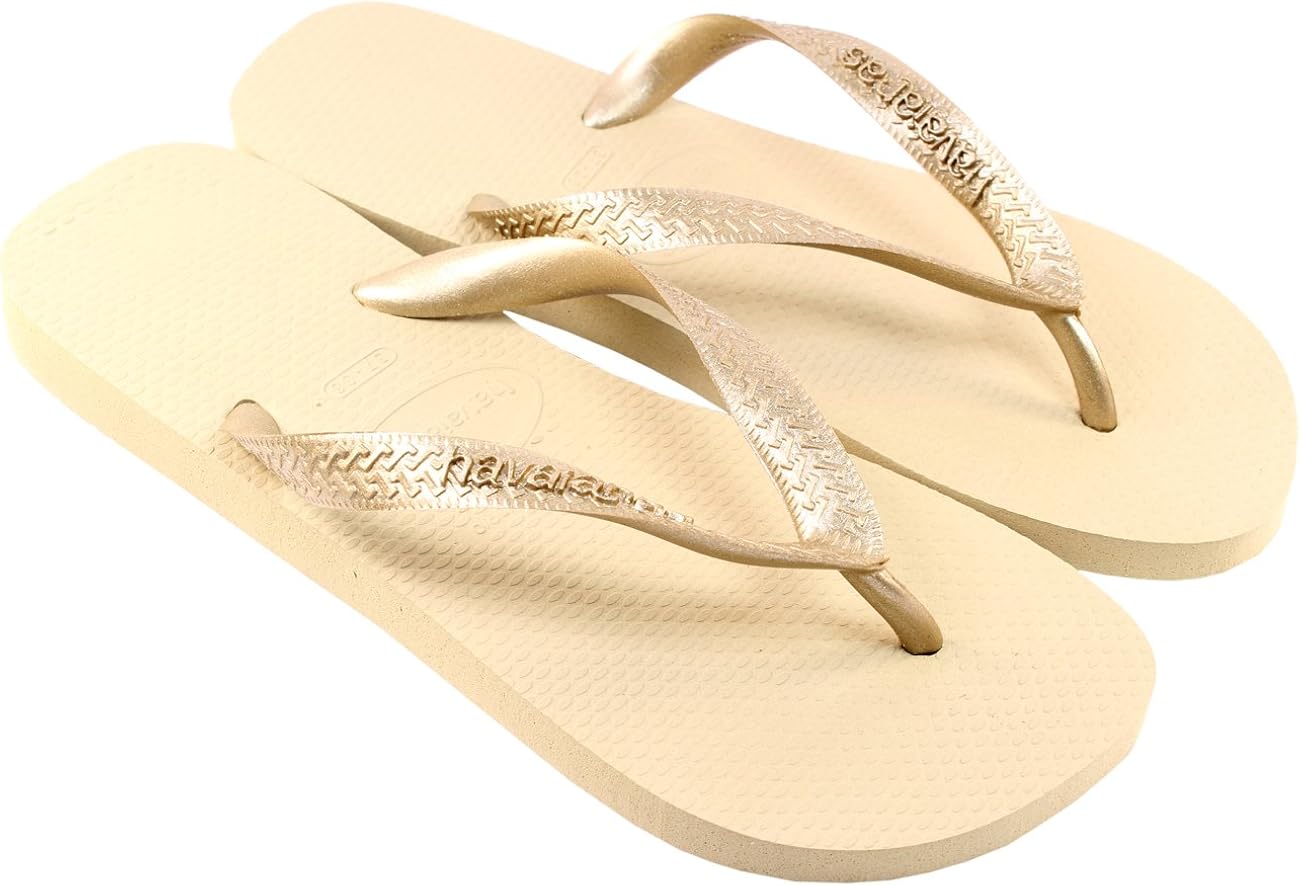 gold havaianas with diamante