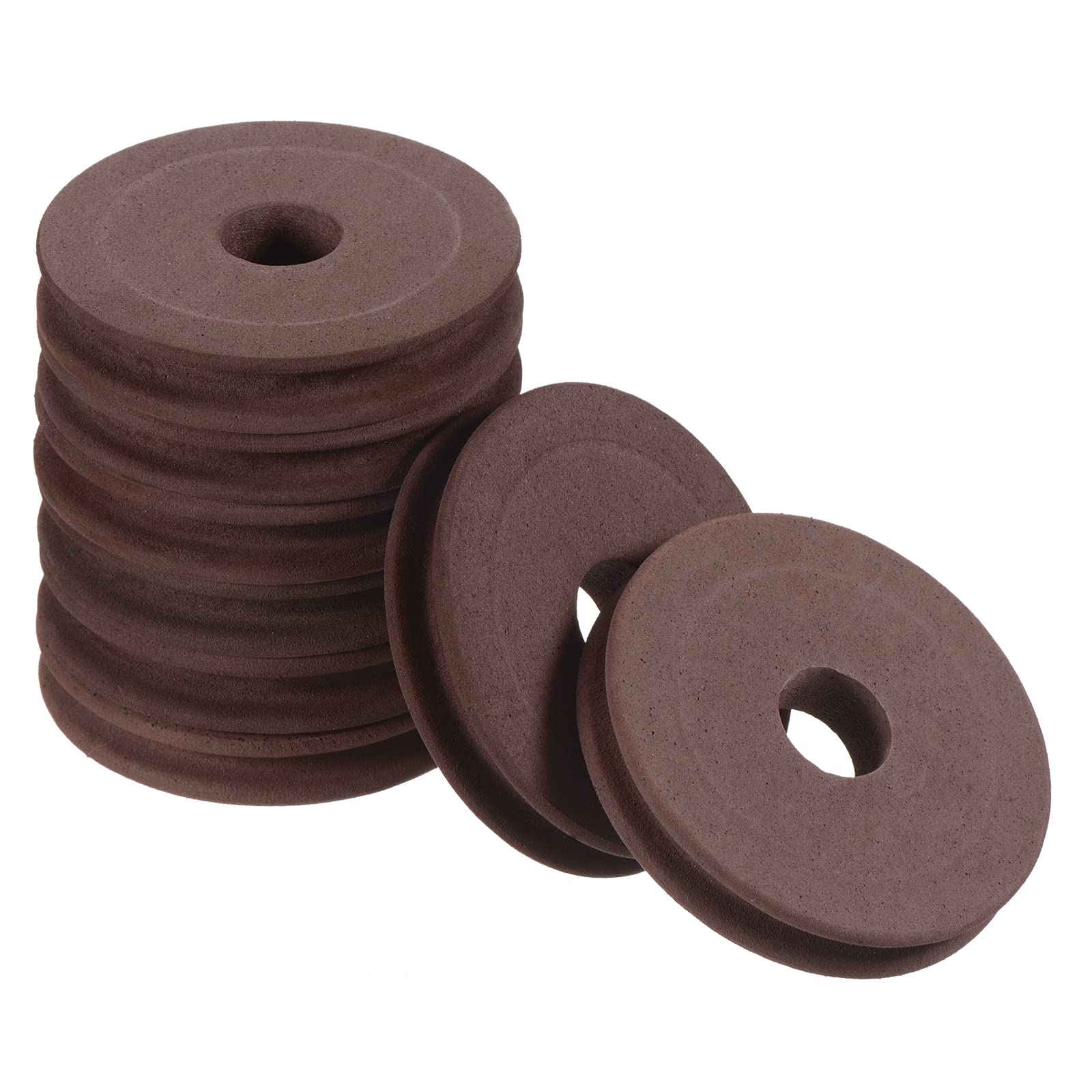 PATIKIL 2.76 Inch Fishing Line Spool, 50 Pack EVA Foam Fishing Winding Board Plates Fly Fishing Gear Organizer for Fishing Line Storage, Brown