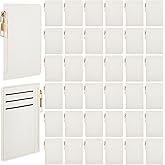 Abbylike Wallet Bulk Men Slim Minimalist Leather Wallet for Laser Engraving Card Holder Front Pocket RFID Blocking with Zipper for Men and Women DIY Church Gift