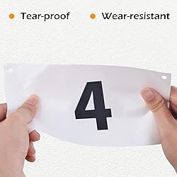 TRIWONDER Tyvek Running Bib Competitor Numbers with