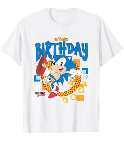 Amazon.com: Sonic The Hedgehog - Sonic Summer Sonic T-Shirt