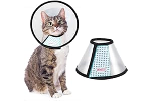 MintCat Cat Cone, Adjustable Recovery Pet Cone Elizabethan Collar for Cats Rabbit, 8.1 Inches Cat Cone Collar Soft, Protective Cat Cones to Stop Licking, Lightweight Practical Kitten Cone