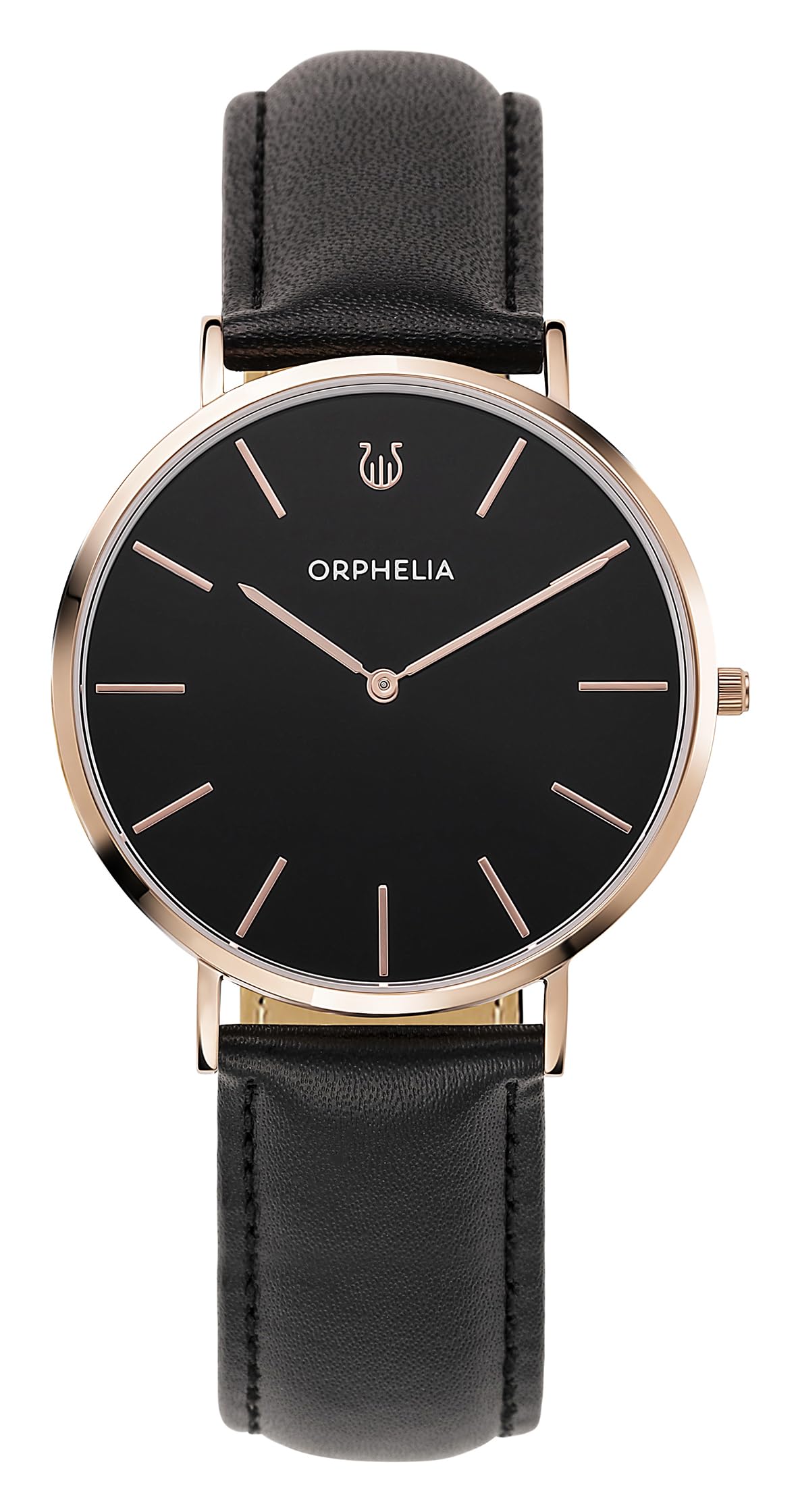 Orphelia Mens Analogue Watch Violiso Black Leather