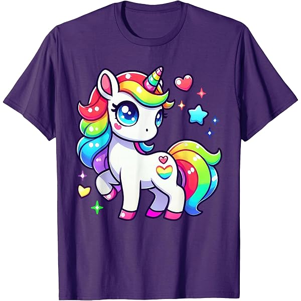 Amazon.com: Unicorn for Girls Cute Rainbow Magical Unicorn T-Shirt