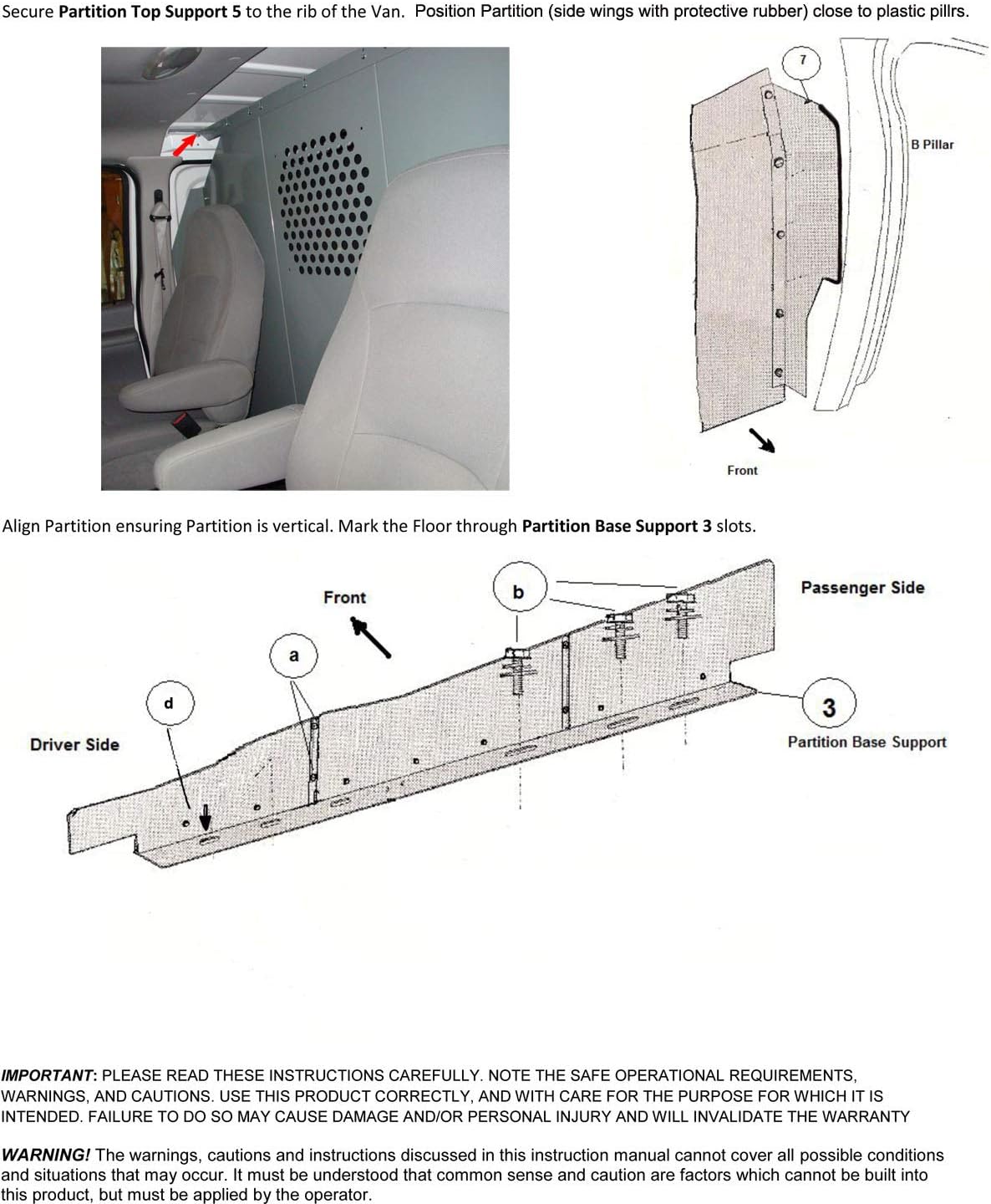chevy express bulkhead divider