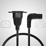 CERRXIAN Panel Mount C14 to 90 Degree C13 PDU Power Cable 0.3M 10A 250V view 3