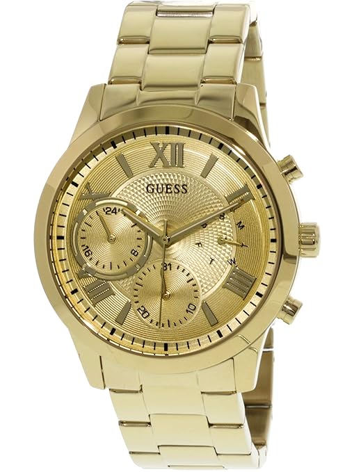 Guess Damen Analog Quarz Uhr mit Edelstahl Armband W1070L2