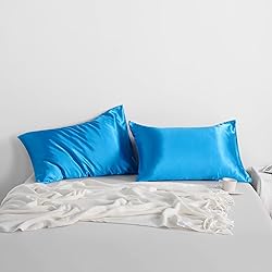 NTBAY 2 Pack Satin King Pillowcases for Hair and