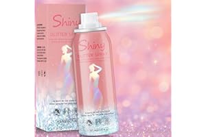 SIGAITWAX Holographic Body Glitter Spray - Silvery Shiny Shimmer for Hair, Face & Clothes | Quick-Drying, Long-Lasting Glitter Hairspray Temporary Shiny Mist for Festival, Rave, Music Concert, Prom Accessories