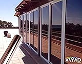 One-Way Bronze Mirror Finish Vinyl Window Wrap