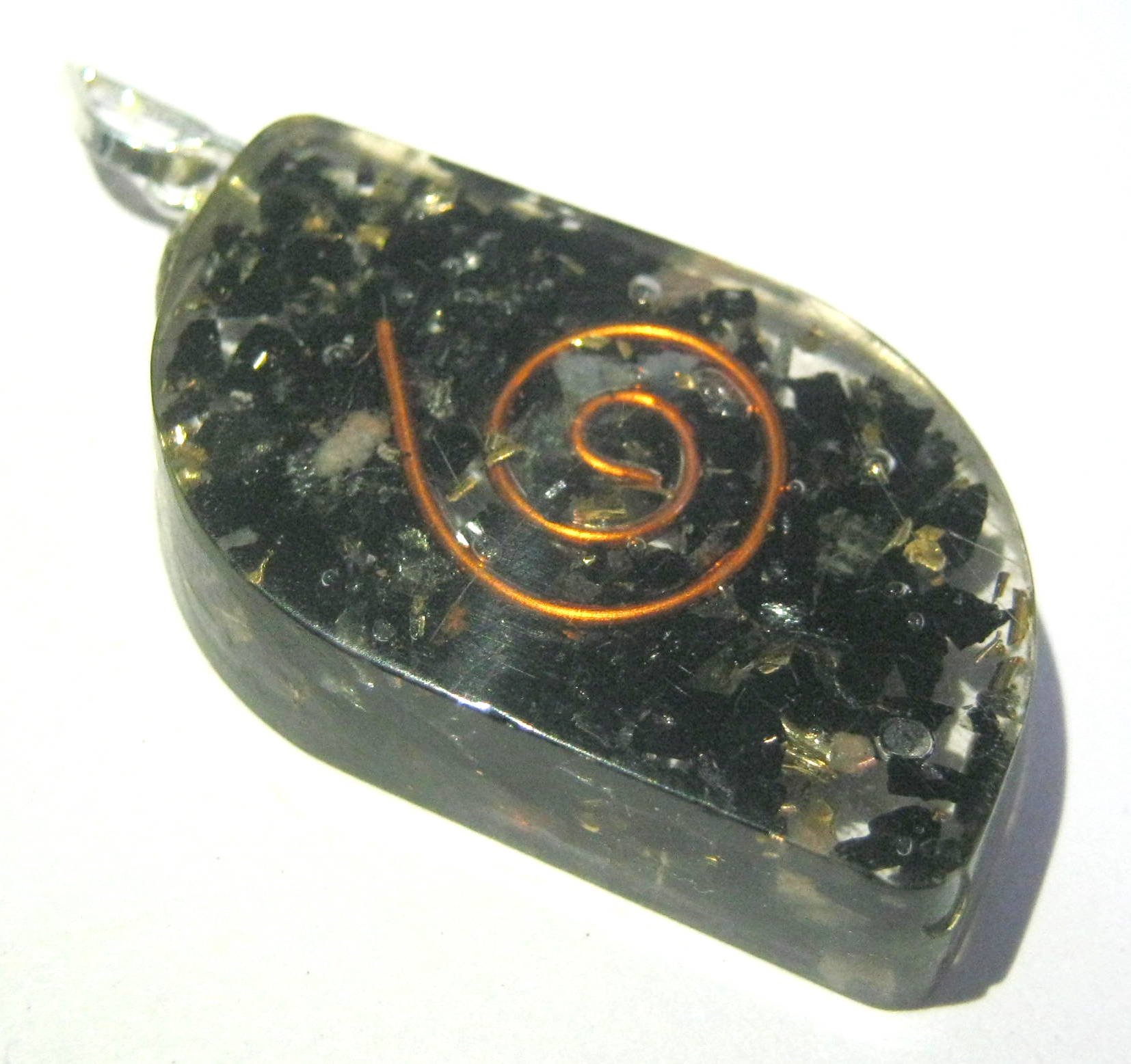 Protective Black Tourmaline ORGONE Pendant Crystal Healing Fashion Accessory Gift Psychic Energy Metaphysical Gemstone Meditation Handcrafted