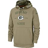 Amazon Com Nike Men S Green Bay Packers Salute To Service Hoodie Sports Outdoors