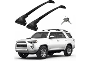 KOARIGO Roof Rack Cross Bars Compatible with Toyota 4 Runner 2010-2024, Adjustable Aluminum Heavy Duty 300 LBS Anti-Theft Lock Cargo Carrier Rooftop Crossbar Accessories for Bike, Basket, Snowboard, Luggage