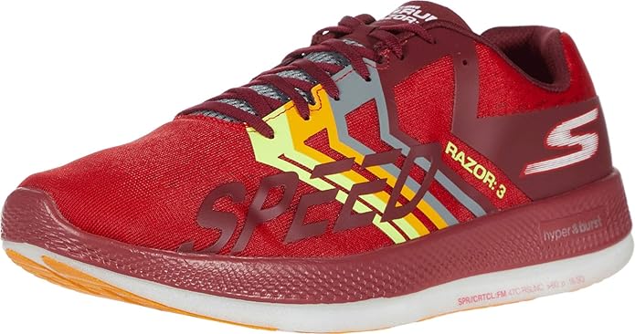 skechers go walk 3 mens red