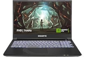 GIGABYTE G5 KF: 15.6" FHD 1920x1080 144Hz, NVIDIA GeForce RTX 4060 Laptop GPU, Intel Core i5-12500H, 8GB DDR4 RAM, 512G SSD, Win11 Home (G5 KF-E3US333SH) Black