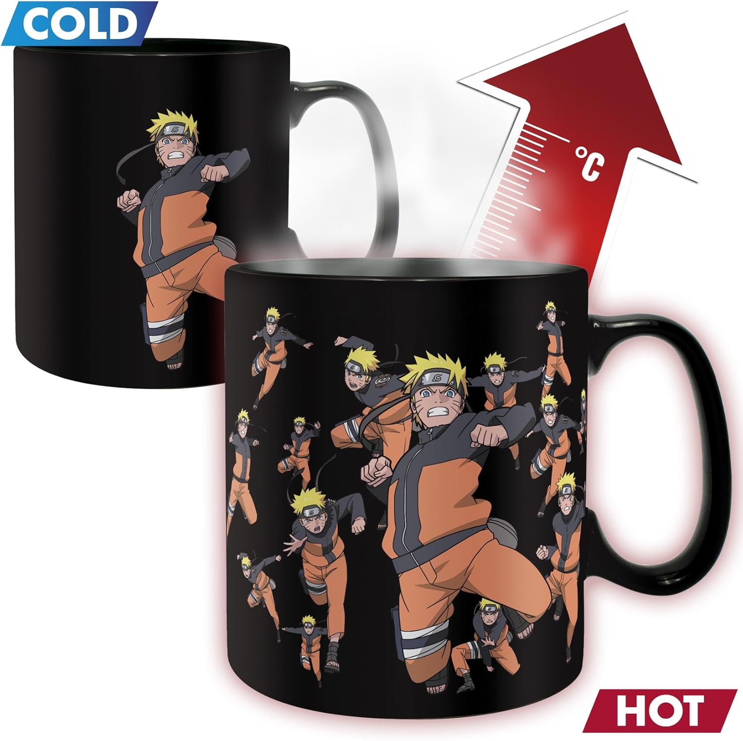 ABYstyle NARUTO SHIPPUDEN Heat Change Mug 460 ml Multicloning